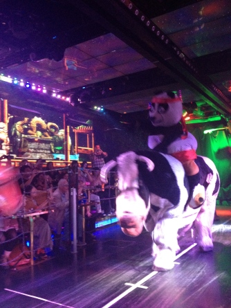 Kung-fu Panda and his bovine companion